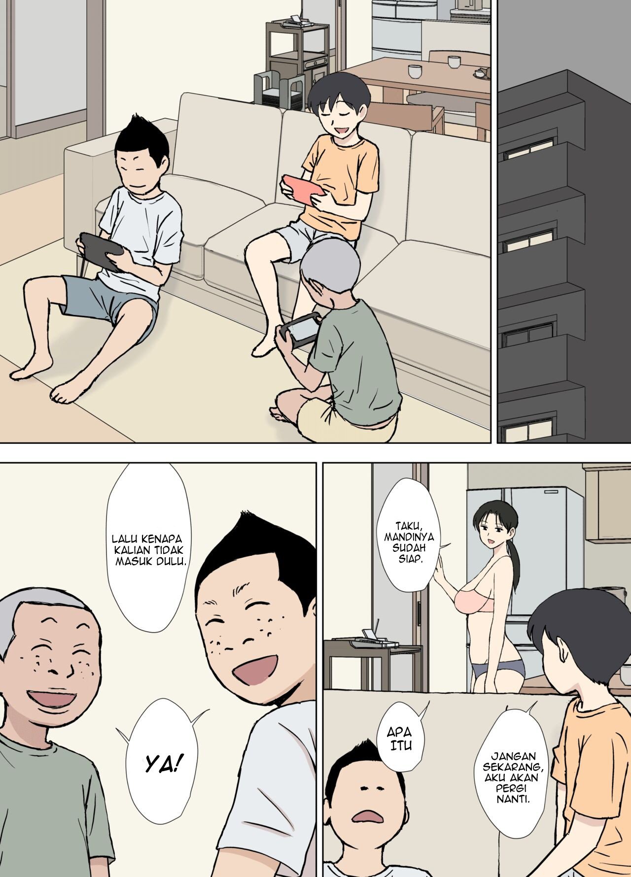Karamare Tsuma no Kyouko-san Dosukebe Oikko Kyoudai Hen - Chapter 1 5