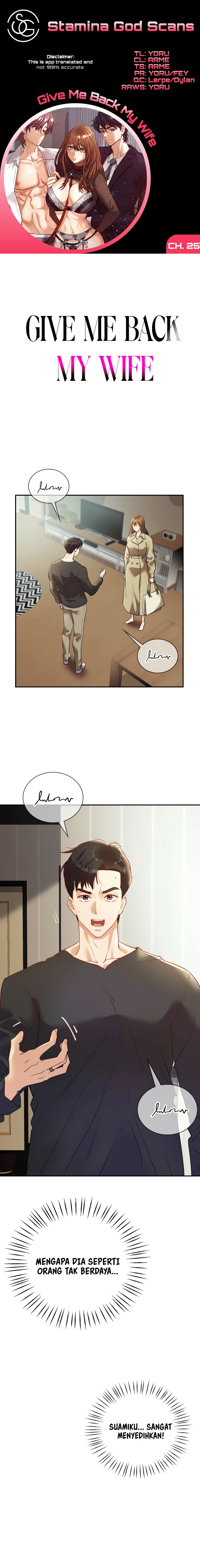 Give Me Back My Wife - Chapter 25 2 Give Me Back My Wife - Chapter 25 2