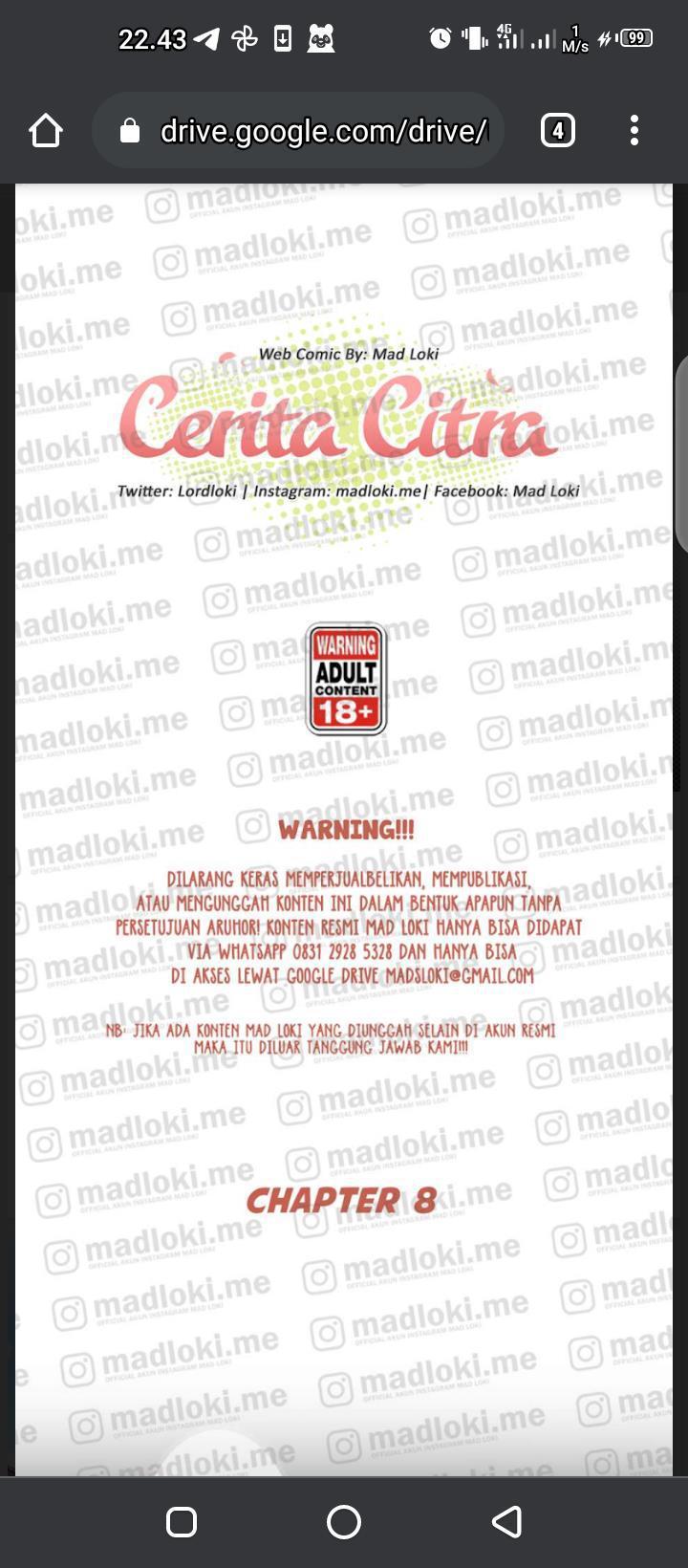 Madloki Cerita Citra - Chapter 8 1