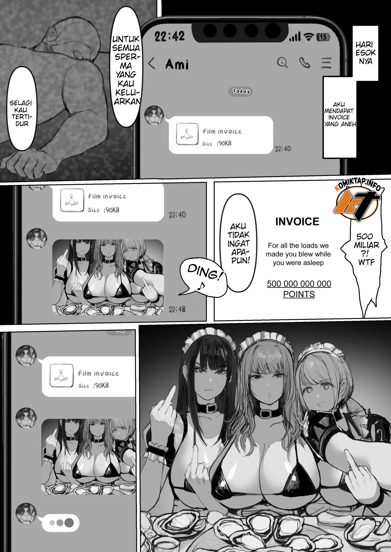Shakkin Gal 3-nin ga Doujin AV Satsuei shita Kekka - Chapter 1 52